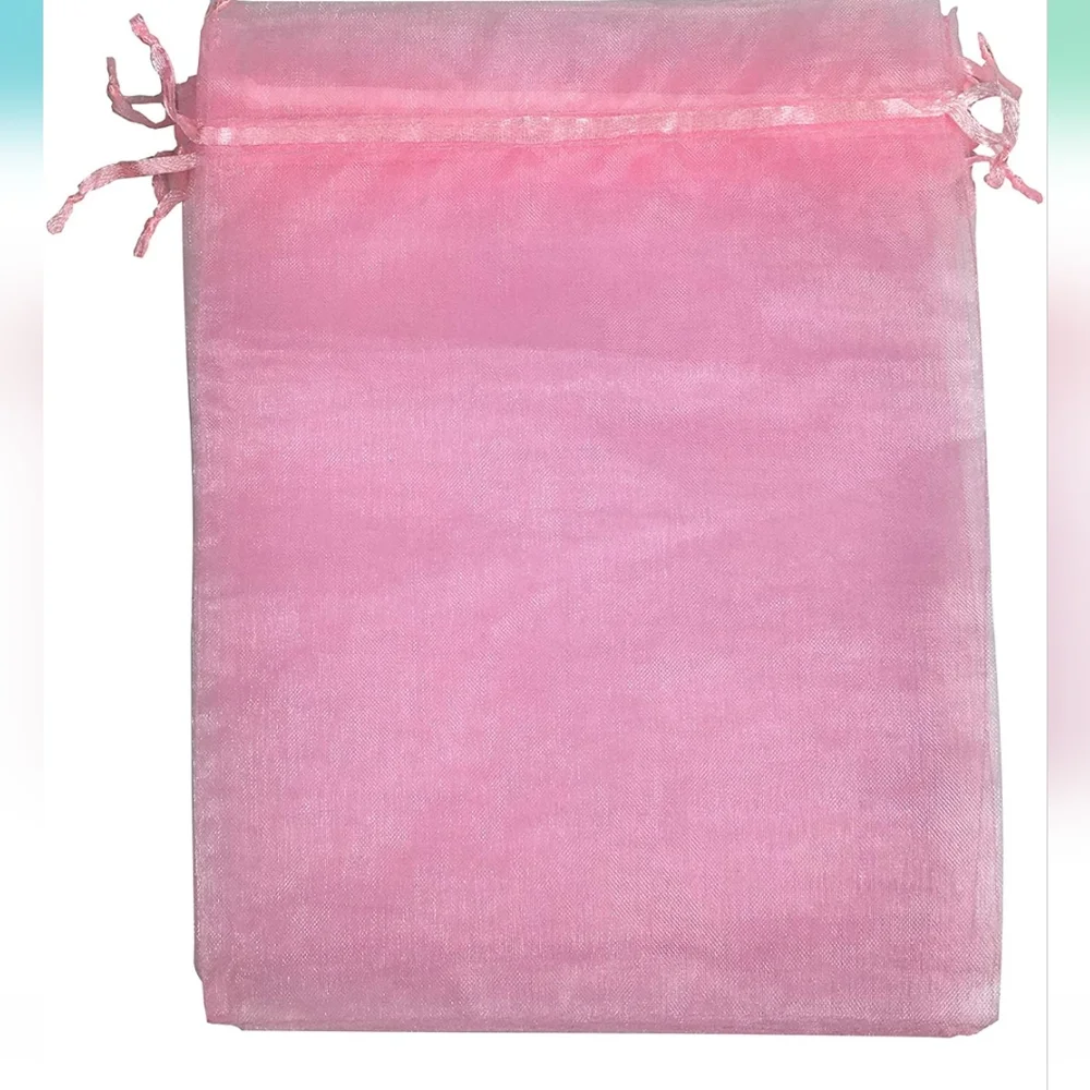 ✅️10ct  12x16 Inches Organza Gift Bags with Drawstring Gift   Big Bags Pink